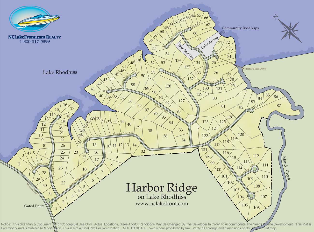 Harbor Ridge on Lake Rhodhiss, NC General Info